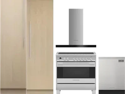 5 Piece Package Includes Refrigerator, Freezer, Range, Hood And Dishwasher